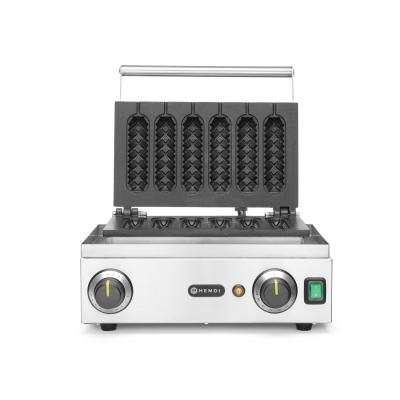 Vaflovač na kukuřičné psíky, HENDI, 230V/1550W, 390x378x(H)229mm | 212189